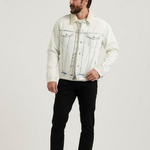 Denim acid wash jacket